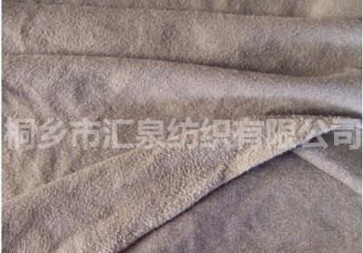  weft knitting side stretch suede fabric