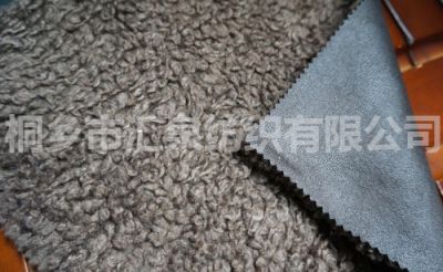  weft knitting suede fabric compound fur